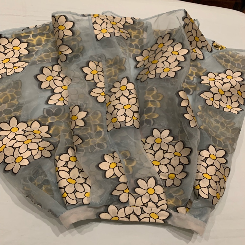 Red Valentino daisy skirt